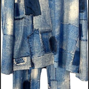 Patchwork Blue Jeans